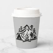 キャンピングライフパーソナライズ名文字コーヒー 紙コップ (裏面)
