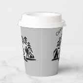 キャンピングライフパーソナライズ名文字コーヒー 紙コップ (右)