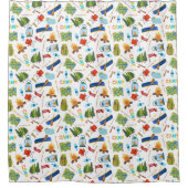 キャンピングライフ シャワーカーテン (正面)