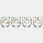 キャンピングライフ ステムなしワイングラス (左)