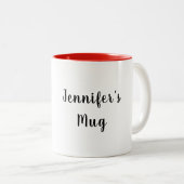 キャンピングラバーバッファロープレイドトレーラークリスマス ツートーンマグカップ (正面右)