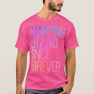 キャンピングレジェンドフォーエバーおもしろいキャンピングキャンプ Tシャツ