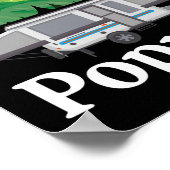 キャンピングレッポピンアップキャンパポップ・アートのーレトロ ポスター (角)