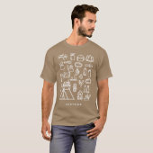 キャンピングレールアイコンセット レトロ Tシャツ (正面フル)