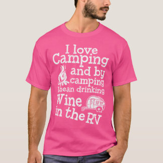 キャンピングワおもしろいインシャツRvトレーラーカンパーバカーション Tシャツ