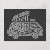 キャンピングヴァンライフおもしろい感動的引用文 ポストカード (正面)