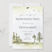 キャンピング女子会の週末予定  招待状 (正面)