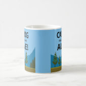 キャンピング感じで生きキャンプ コーヒーマグカップ (中央)