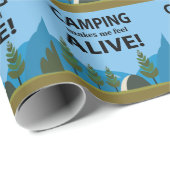 キャンピング感じで生きキャンプ ラッピングペーパー (ロールコーナー)