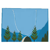 キャンピング感じで生きキャンプ ラージペーパーバッグ (裏面)