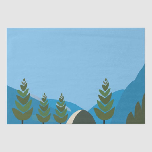 キャンピング感じで生きキャンプ 薄葉紙 (正面)