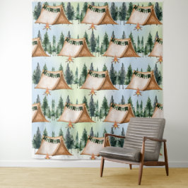 キャンピング焚き火 キャンプファイヤー マシュマロ 焚き火 アウトドア 誕生日 タペストリー