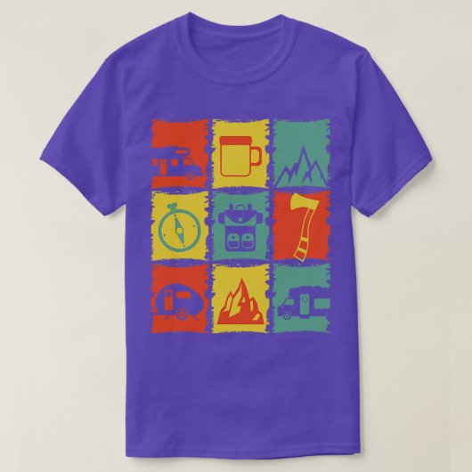 キャンピング物for a Camper Tシャツ (デザイン正面)
