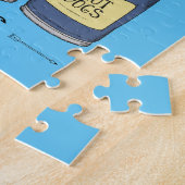 キャンピング用品焼いたBeansおもしろい ジグソーパズル (側面)