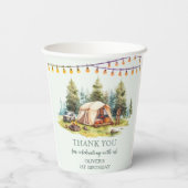 キャンピング素朴バースデーパーティー 紙コップ (裏面)