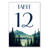 キャンピング結婚のテーブルカード テーブルナンバー (裏面)