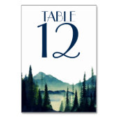 キャンピング結婚のテーブルカード テーブルナンバー (正面)