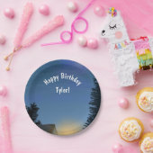 キャンピング誕生日パーティーのカスタマイズ可能なメッセージ ペーパープレート (パーティー)