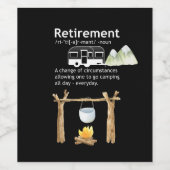 キャンピング除おもしろい退定義 ワインラベル (シングルラベル)