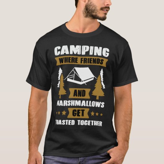 キャンピング音楽の引用ギフト Tシャツ (正面)