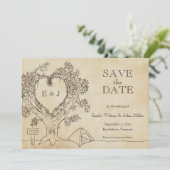 キャンピング ウェディング セーブ・ザ・デート アナウンスメント (スタンド正面)