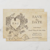 キャンピング ウェディング セーブ・ザ・デート アナウンスメント (正面/裏面)