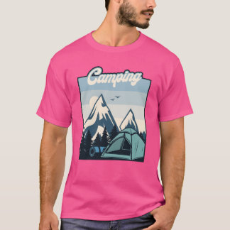 キャンピング グランピング バックパッキング キャンプ場 キャンパー vi tシャツ