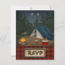 キャンピング グランピング 釣り ウェディング RSVP カード