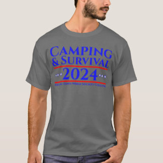 キャンピング サバイバル ピッチングエンツ 2024 レトロ Tシャツ