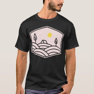 キャンピング+ナチュラル+ワイルド+レトロ Tシャツ