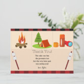 キャンピング バースデー 感謝カード (スタンド正面)