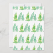 キャンピング ブライズ トゥ ビー 週末旅行の行程表 招待状 (裏面)