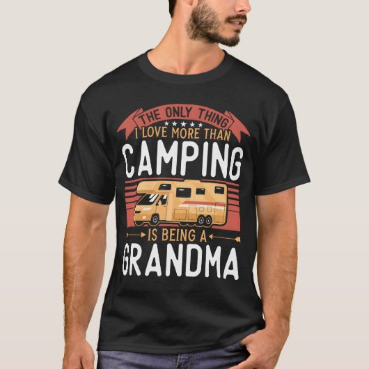 キャンピング・モーターホーム  楽しい Tシャツ (正面)
