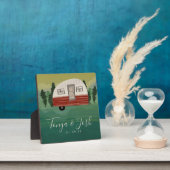 キャンピング ヴィンテージ キャンパー ブライダル シャワー ゲットアウェイ フォトプラーク (インサイチュ)