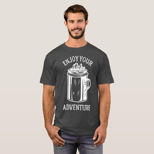 キャンピング 冒険を楽しもう コーヒーマグ カヌー家族 Tシャツ (正面フル)