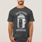 キャンピング 冒険を楽しもう コーヒーマグ カヌー家族 Tシャツ (正面)