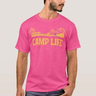 キャンピング – 女性男性キャンプ Tシャツ