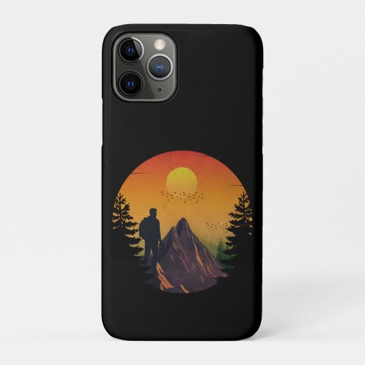 キャンピング+自然+夕焼け Case-Mate iPhoneケース (裏)