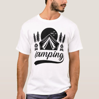 キャンピング Tシャツ