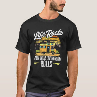キャンピングrvライフロックスザリビングルームCa Tシャツ