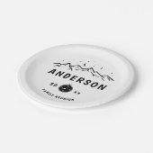 キャンピン素朴グファミリパーソナライズされたー懇親会 ペーパープレート (アングル)