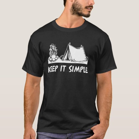 キャンピ保ングイットシンプルテント Tシャツ (正面)