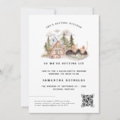 キャンピ図解入りの、写真付きのング |バチェロレッテ週末 招待状 (正面)