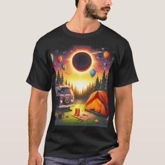 キャンピ太陽のングEclipse私の最初の総太陽の食 Tシャツ