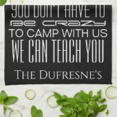 キャンピ熱狂するングパーソナライズされた キッチンタオル (折り畳み)