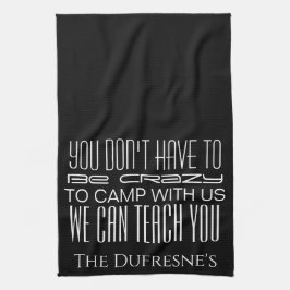 キャンピ熱狂するングパーソナライズされた  キッチンタオル