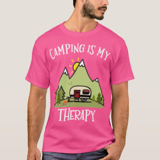 キャンピ素晴らしングはSと私のセラピーキャンピングシャツ Tシャツ