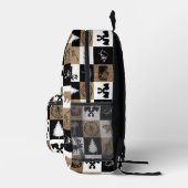 キャンピ素朴ングアウトドアアドベンチャーキッズ プリントバックパック (右)