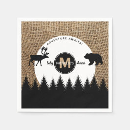 キャンピ素朴ングアウトドアアドベンチャー スタンダードカクテルナプキン