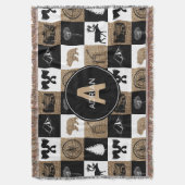 キャンピ素朴ングアウトドアアドベンチャー スローブランケット (正面縦)